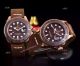 Rolex Yachtmaster Rose Gold Replica Watch - Black Leather Strap (9)_th.jpg